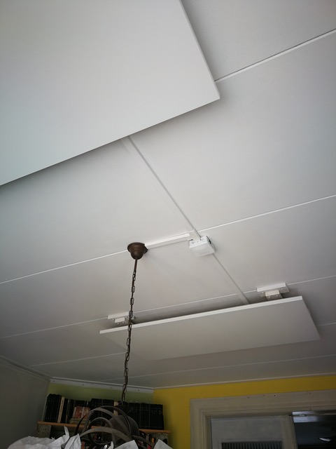 infraroodpanelen aan het plafond
